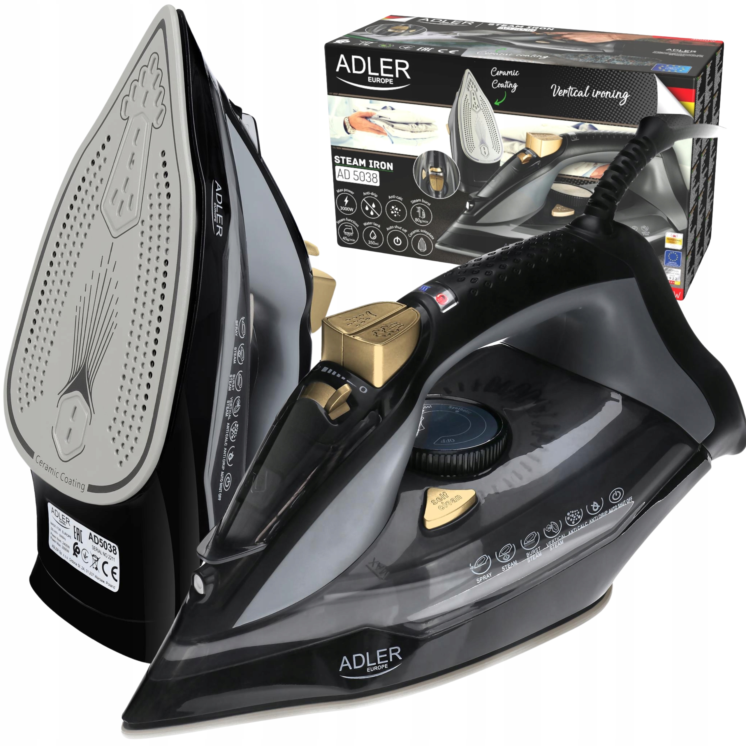 Žehlička Adler AD 5038 3000 W